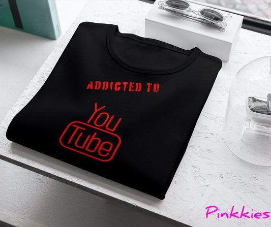 Children's Soft T-Shirt... Addicted to YouTube