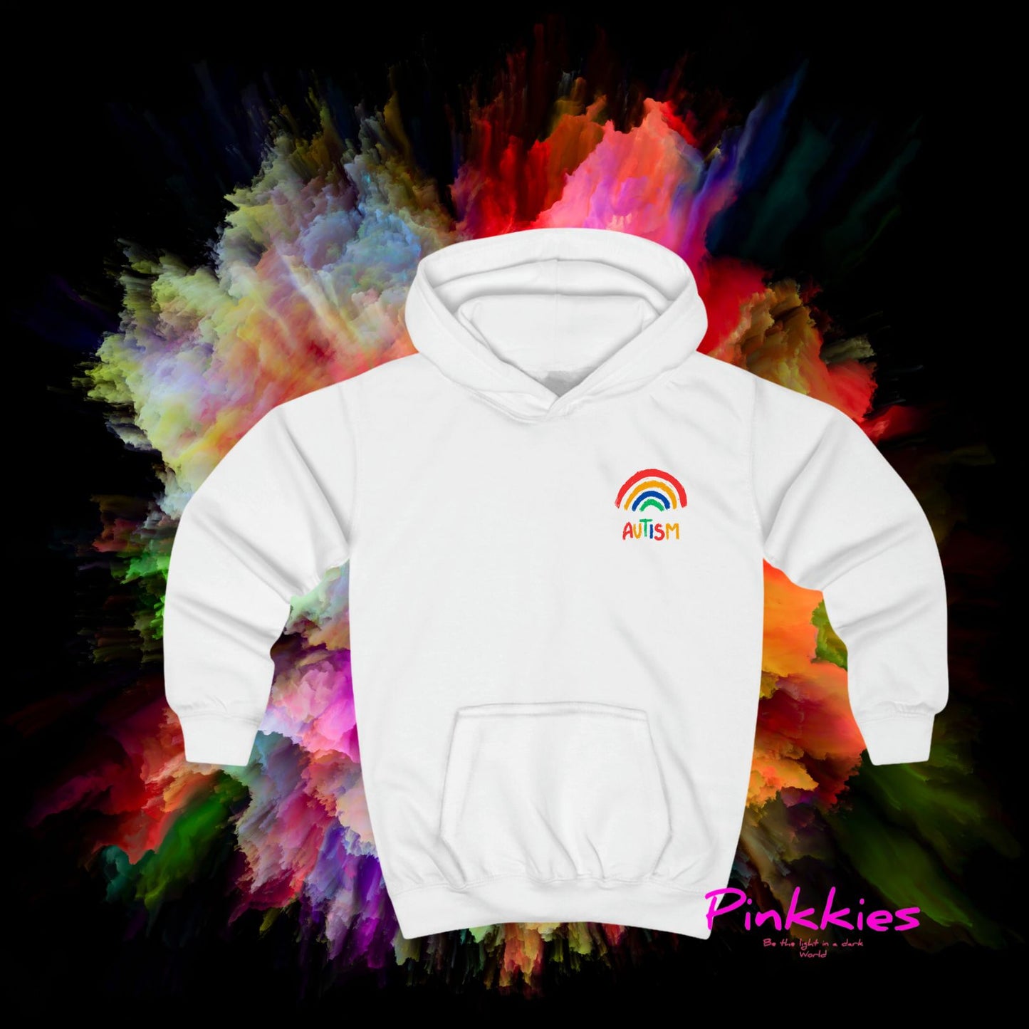 Kids Soft Hoodie...Autism Rainbow