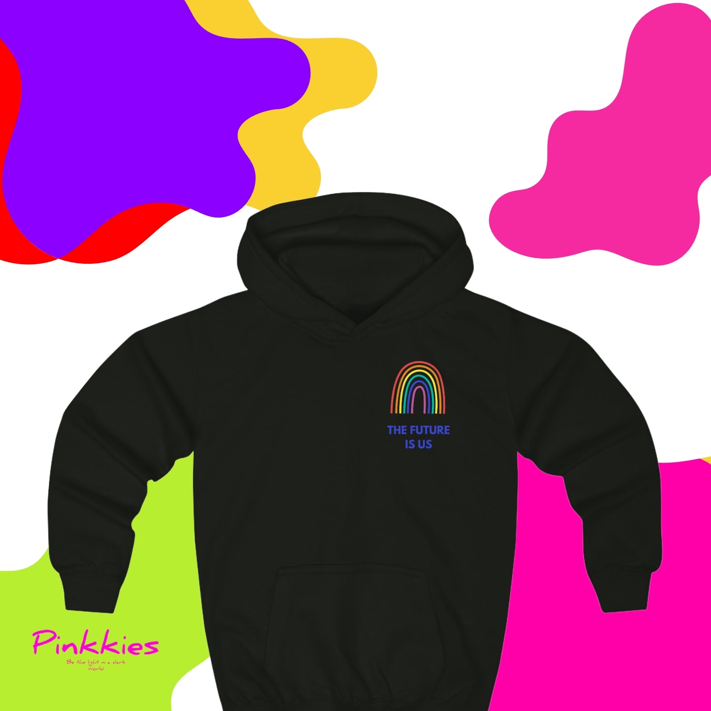 Kids Soft Hoodie...Autism Rainbow