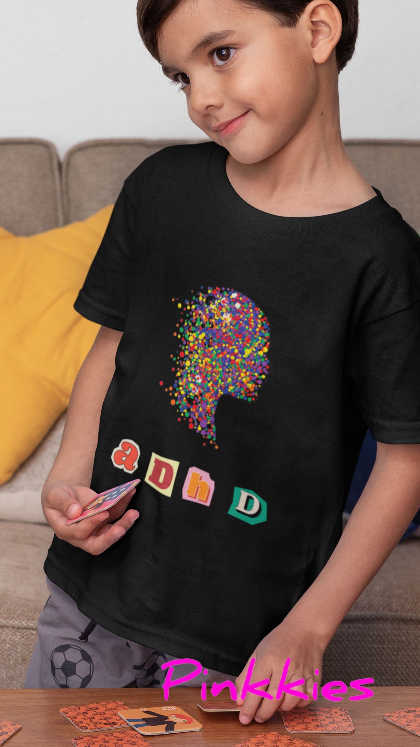 Children's Short Sleeve T-Shirt... ADHD Face