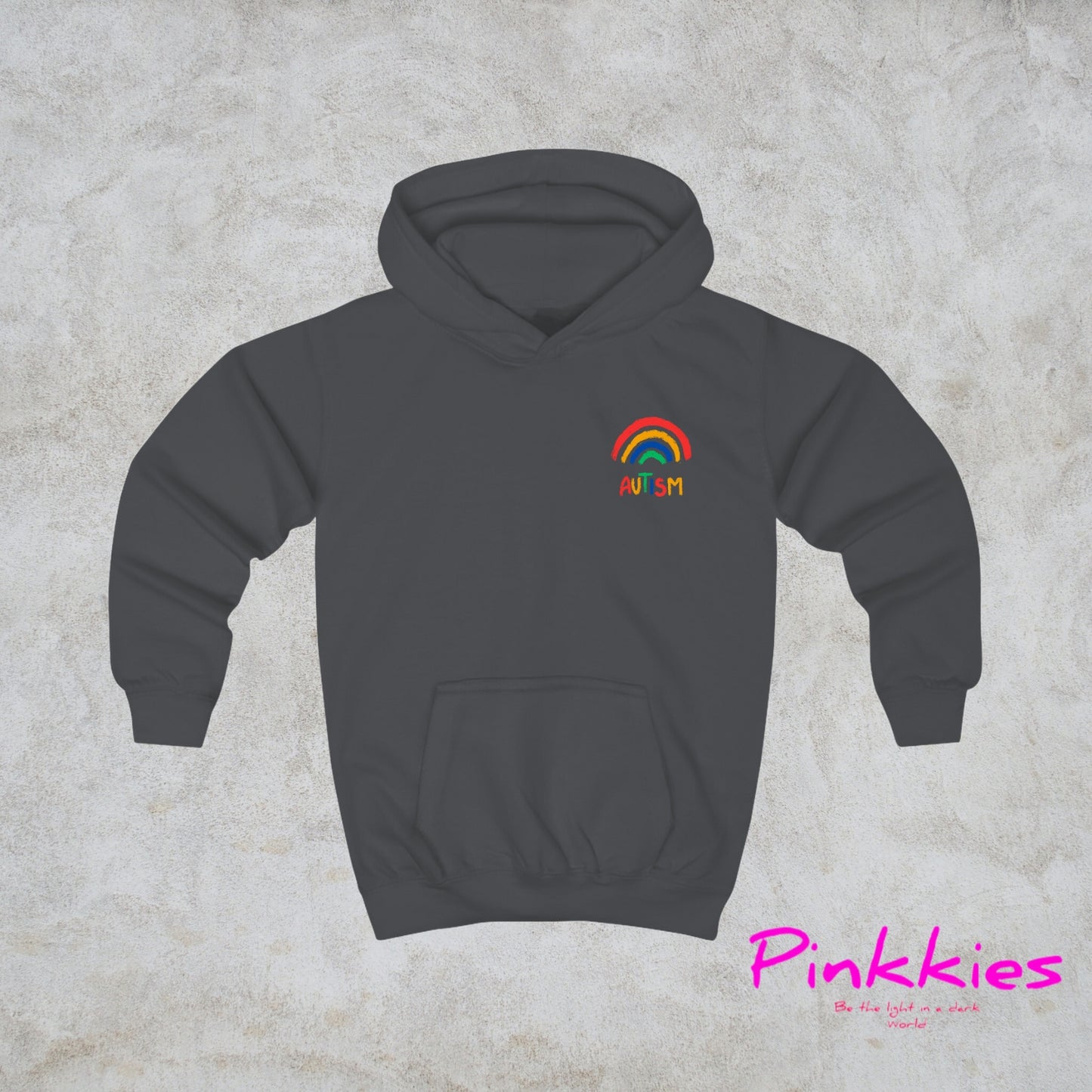 Kids Soft Hoodie...Autism Rainbow