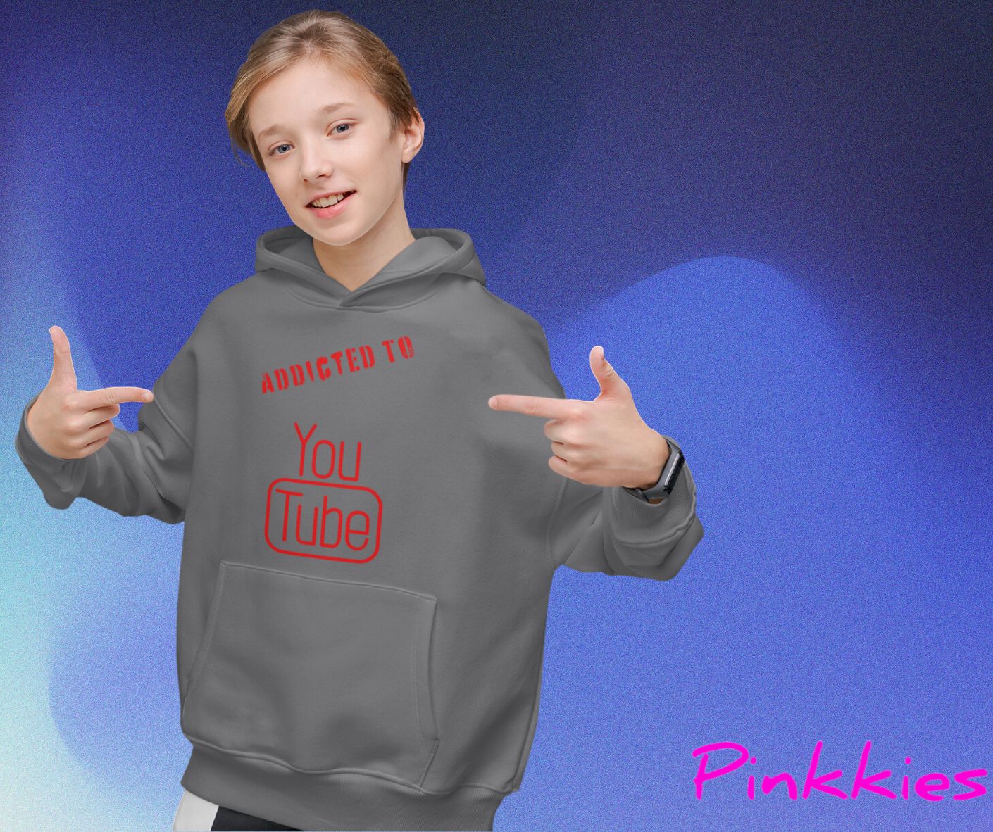 Kids Soft Hoodie... Addicted To YouTube