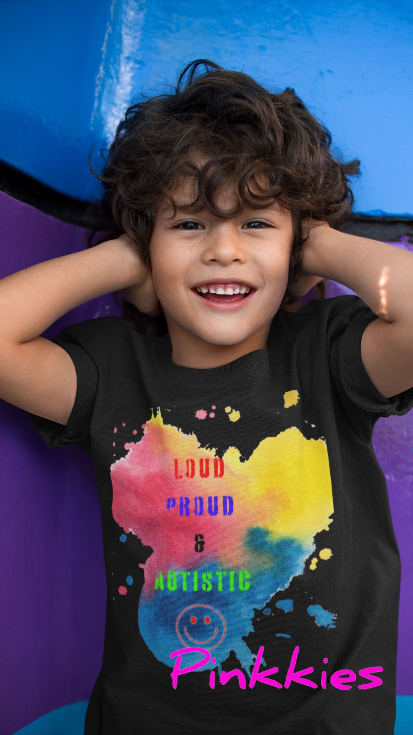 Children's Short Sleeve T-Shirt... Loud, Proud and Autistic