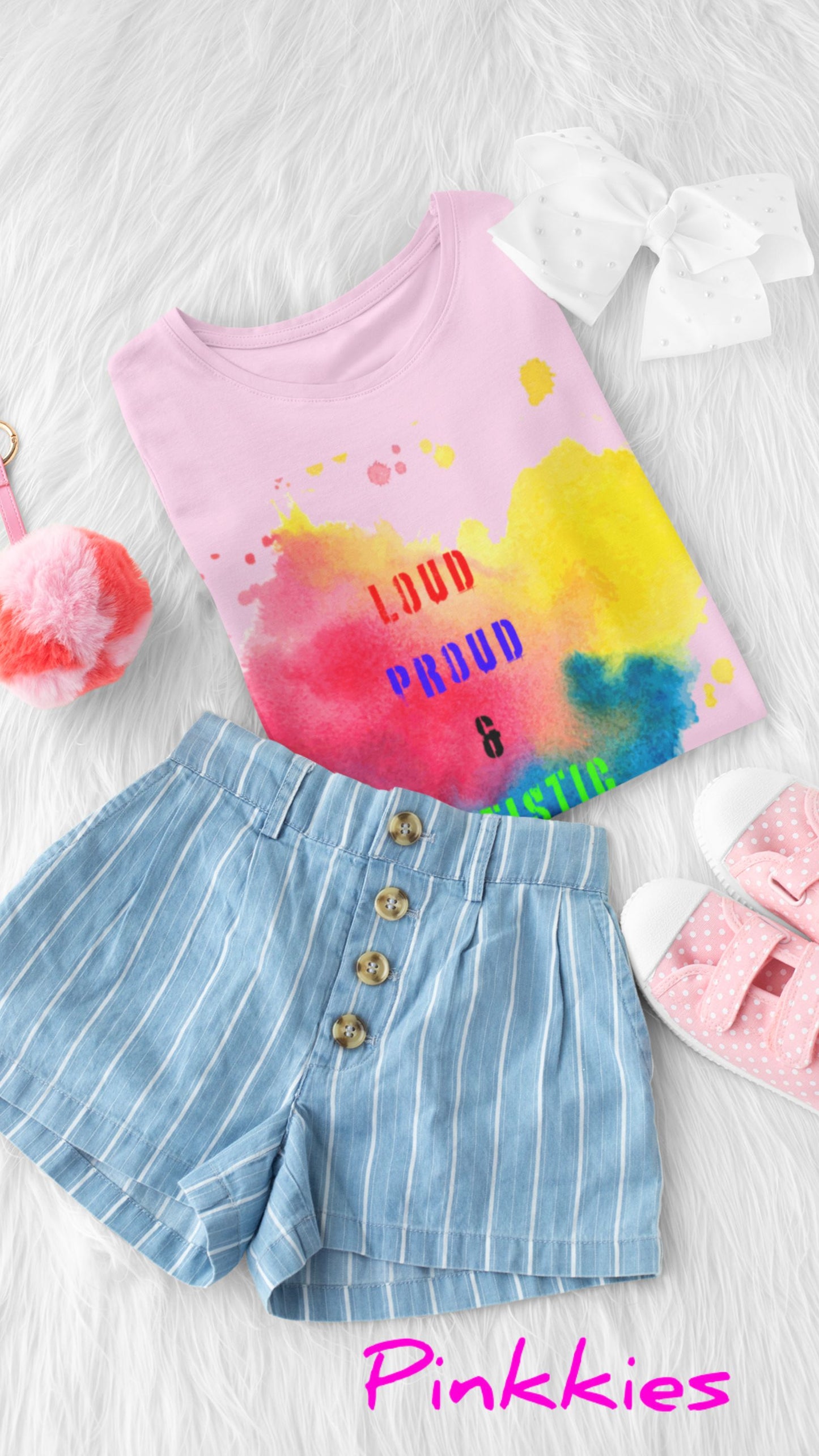 Children's Short Sleeve T-Shirt... Loud, Proud and Autistic